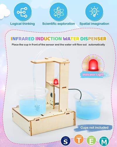 Poraxy STEM Science Kits for Kids Ages 8-10-12, 5 Set 3D Wooden Puzzles, Toys for Ages 8-13, DIY Educational Science Building Kits Crafts, Birthday Gifts for Boys and Girls 8 9 10 11 12 13 Year Old - Image 4