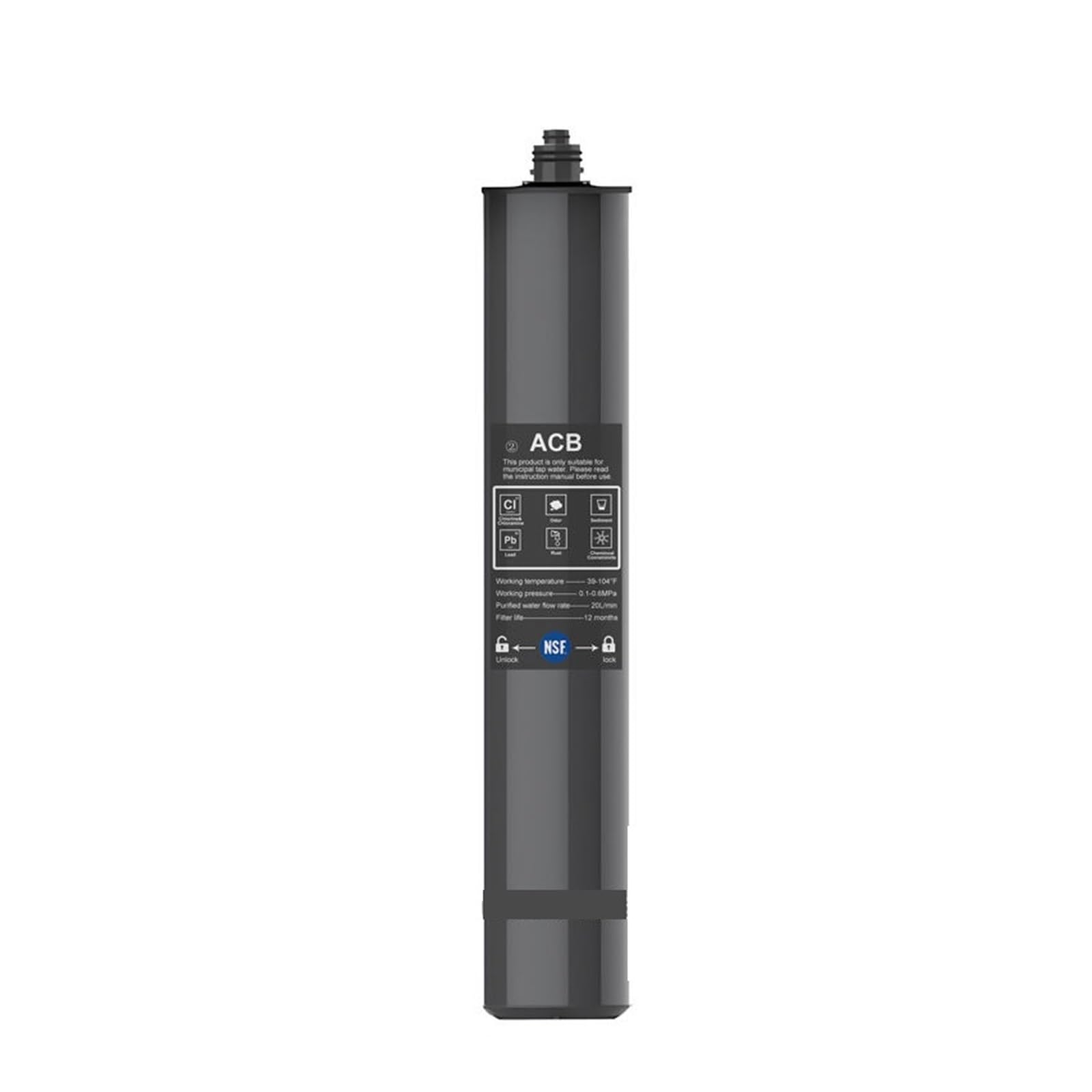 di purificazione del filtro acqua for tutta la casa, grande flusso, rimuove piombo, ruggine, cloro al 99%, sedimenti, residui chimici e odori(ACB Filter element)