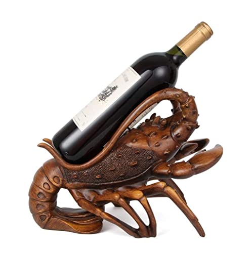 DANNMPX Botellero Vino Estante De Vino con Forma Langosta Creativa, Soporte Resina Retro para, Decoración del Hogar, Interior, Artesanías Estanteria para Vinos