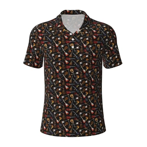 Polo respirant guitares homme confortable pour le bureau