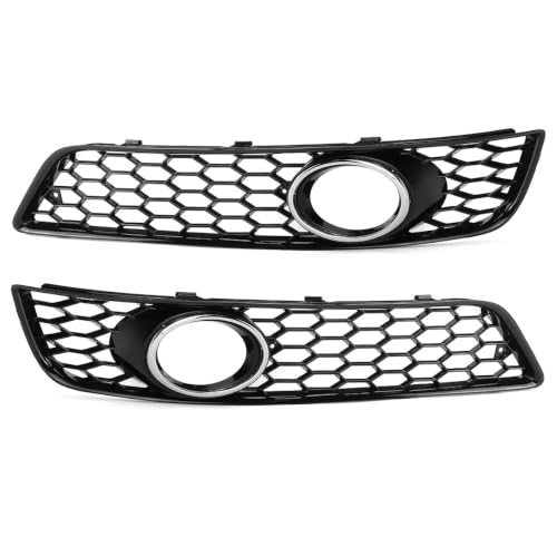 Grille antibrouillard pour Audi A3 8P 2009-2013 noire brillante