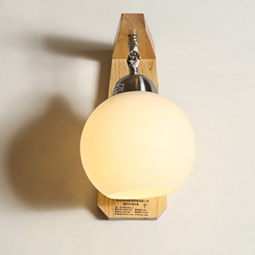 Lustre plafonnier LED et lampe de chevet murale bois pour chambre