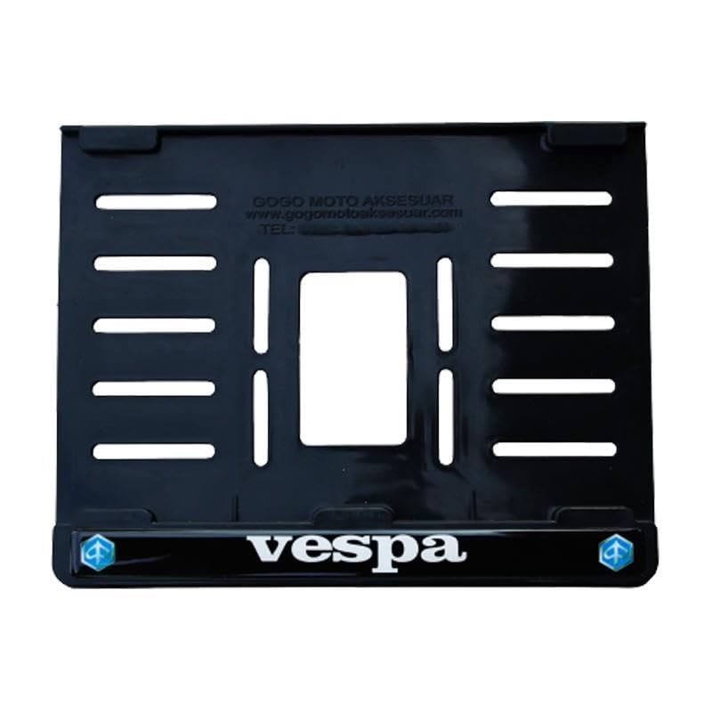 Sevgent Vespa Wespa ile uyumlu Uyumlu Plastik (15X24 Cm) Kırılmaz Plakalık