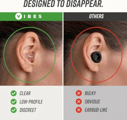 Image of VIBES High Fidelity Concert Ear Plugs - Reusable Noise Reducing Ear Plugs for Concerts, Musicians, Raves, and Live Events - Comfortable Hearing Protection for Loud Environments