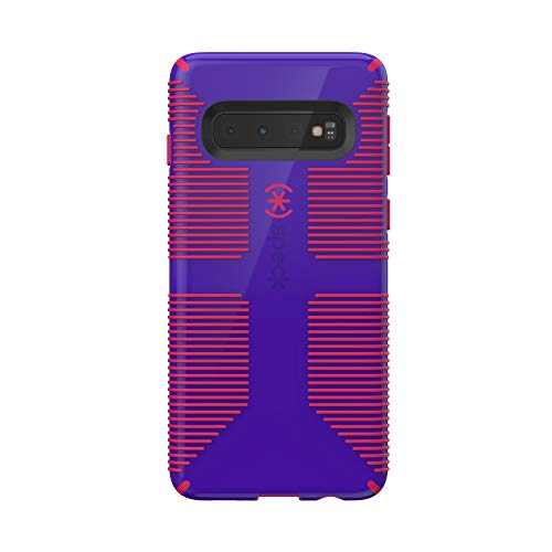 Speck Products Candyshell Grip Samsung Galaxy S10 Case, Ultraviolet Purple/Ruby Red #TOP1