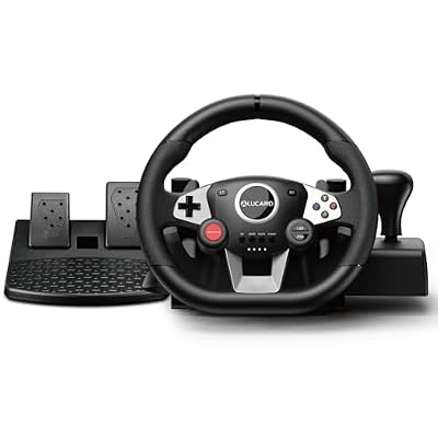 VooFun Volante Gaming para PC/PS4/Switch/PS3/Xbox One/Xbox 360 con Pedales | Ya disponible en tu tienda friki favorita! En mundofriki.es!