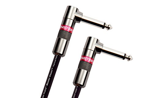 Monster Cable Classic 1/4 Inch Dual Angled Instrument Cable 8 in.