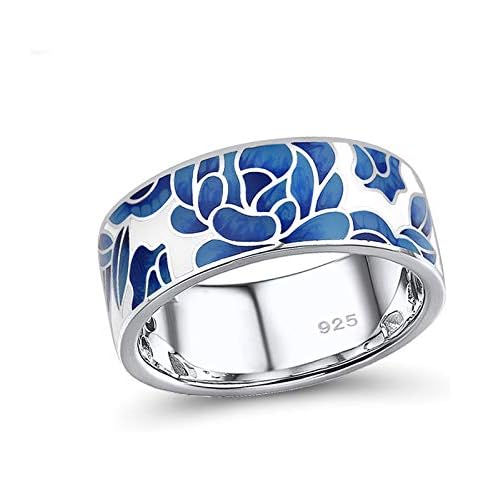Santuzza 925 Sterling Silver Flower Ring Cover