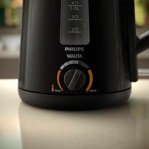 Chaleira elétrica Série 5000, Philips Walita, com função Mate, Preta, 1850W, 220v - RI9368/90