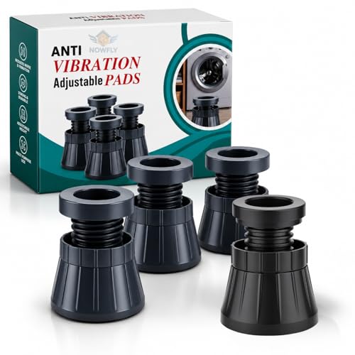 Image of Vibration Absorbing Pads India, Fridge Rubber Legs, Washing Machine Stand Adjustable, Shock Absorber feet, Noise dampening Washer pad
