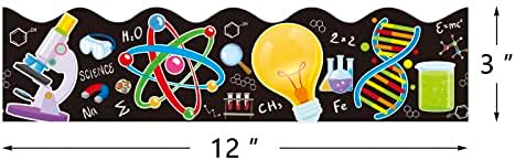 72 Feet Science Bulletin Board Borders Science Lab Border Trim Solar System Bulletin Board for Classroom Dรฉcor Back to School Office Party Decorations