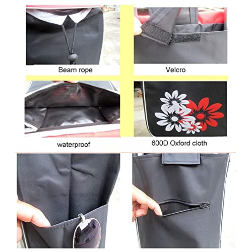 Einkaufstasche - 27L Einkaufstrolley-Taschen, Wiederverwendbare Einkaufstasche Aus Oxford-Stoff, Einkaufswagen… – Bild 5