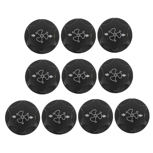 KOMBIUDA 10pcs Fan Control Knobs Replacement Rotary Knob for Industrial and Household Fans Ergonomic Design for Construction for Improved Airflow Control