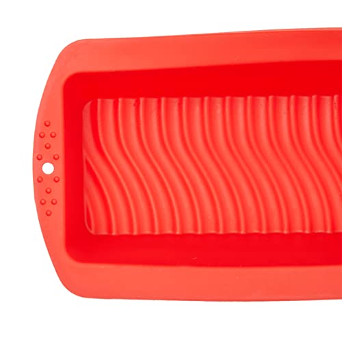 Juvale 4-Piece Red Silicone Bakeware Set With Square Brownie Pan, Bread Loaf, Round Cake And Pie Pans, Easy To Clean And Multipurpose, Baking Essentials Kit (Nonstick) #TOP5