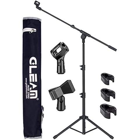 GLEAM Microphone Stand - Tripod Boom Mic Stand with Carrying Bag (Tripod) Cover