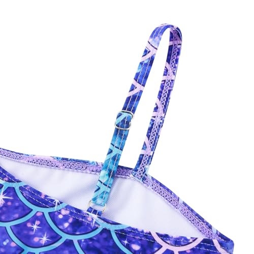 Image of RAISEVERN Girls Swimsuit 3 Piece Bathing Suits Cute Swimwear for 5-12 Years