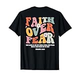 Faith Over Fear Bible Quote Christianity Women NS