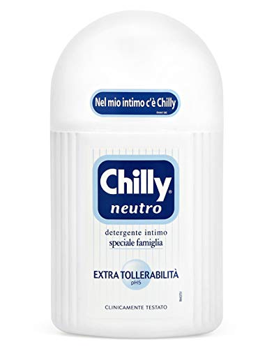 Chilly:"Neutro" ("Neutral Formula") Physiological pH Intimate Cleanser 6.7 Fluid Ounce (200ml) Package [ Italian Import ]