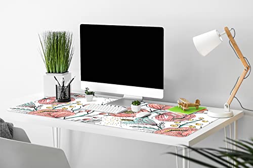 Sous-main bureau vinyle 90x45cm maki imperméable et antidérapant