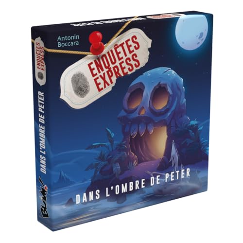 Blackrock Games - ENQUÊTE Express : dans l'ombre de Peter - Version française - Jeu de société - à partir de 10 Ans - Jeu coopératif - 2 à 6 Joueurs - Jeu d'enquête - Blam ! - Blackrock Games