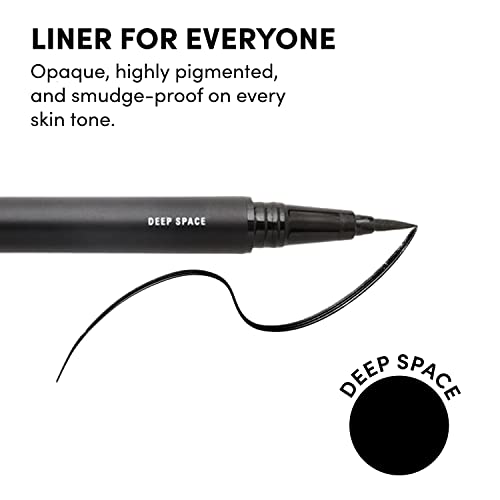 Glamnetic Felt Tip Magnetic Eyeliner - Deep Space | Soo Future! Black Waterproof Liquid Liner, All-Day Hold For Magnetic Eyelashes, Sweatproof, Paraben-Free #TOP4