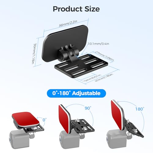 Rear Camera Holder Rear Window Bracket for Most Back Camera Dash Cam AZDOME M550 PG17 PG19X M01 Pro M550 Max Car Cam for REDTIGER F7N, CHORTAU, Kingslim, Z-Edge