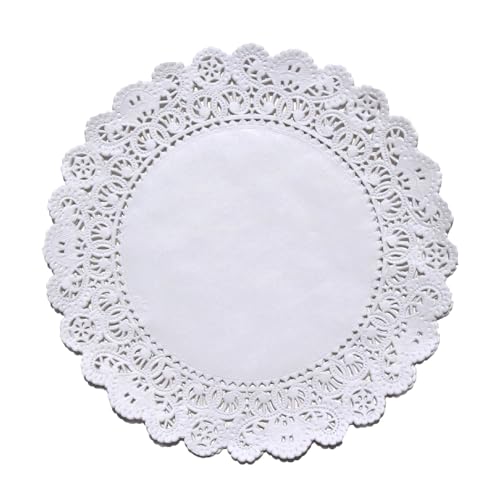 Regency Wraps Paper Lace Doilies, 8” Round Pack of 250 for Decorative Table Display of Cakes, Desserts, Appetizers for Weddings and Parties, White by Regency Wraps - Used condition - US$12.79