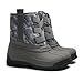 festooning Boys Girls Winter Snow Boots Waterproof Non-Slip Outdoor Warm Shoes Velvet Lined Elastic Band for Toddler/Little Kid/Big Kid