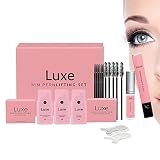 holexty Kit rehaussement de Cils - Perm Douce et Longue pour Les Cils,Fournitures pour Cils Nourrir Les Cils Meilleure adhérence pour la Maison Salons de Bricolage Centres de beauté