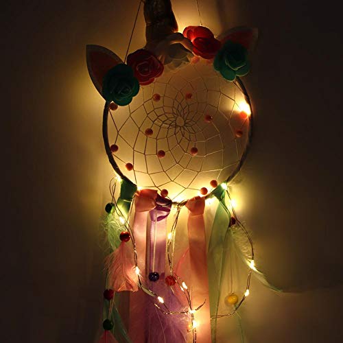 LED Dream Catcher, Dream Catcher Light, Feather Girl's Room Kinderkamer Slaapkamer voor meisjes - Image 6