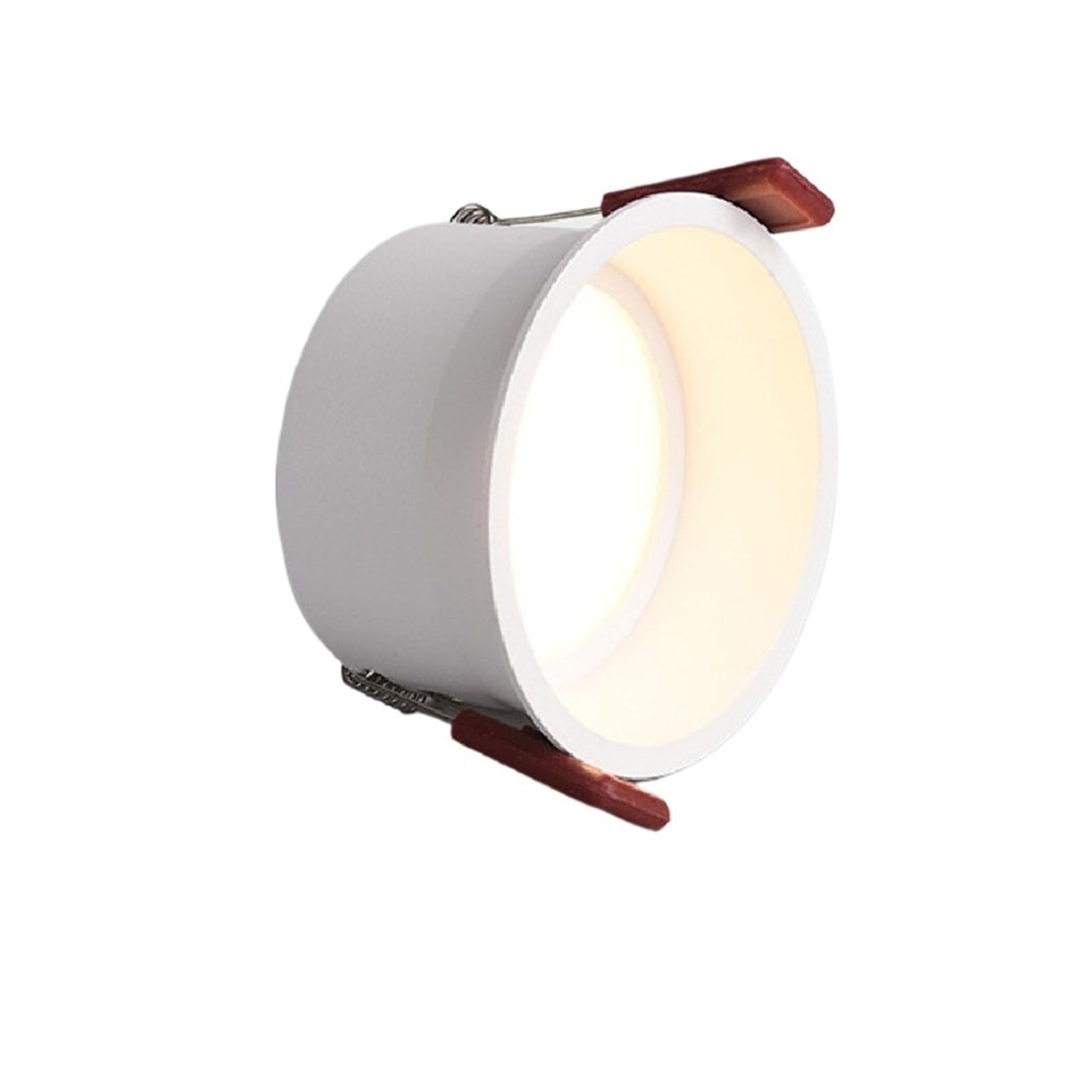 Generisch zhuguiming Dimmbare, blendfreie LED-Einbaustrahler 7W/9W/12W/15W/18W/20W COB-Deckenspots, AC85~265V Hintergrundbeleuchtung + LED-Treiber(WHITE,6000K WHITE LIGHT_18W DIMMABLE)