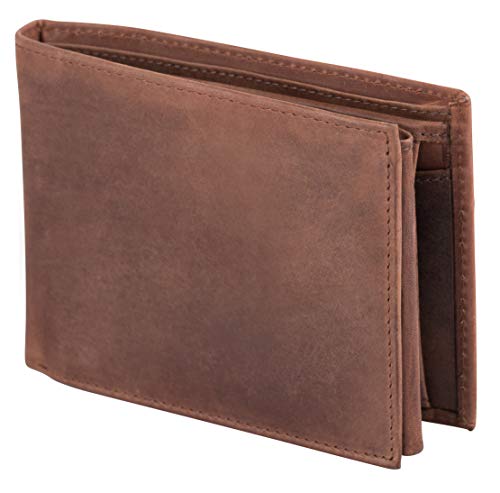 Preisvergleich Produktbild Empire Herren Geldbeutel Echtes Leder Männer Geldbörse Portemonnaie Querformat Weihnachtsgeschnek