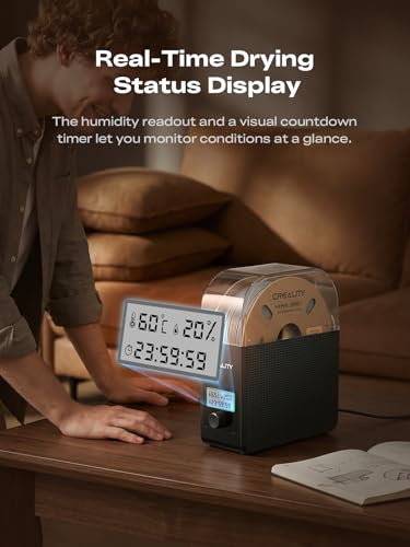 Image of Creality Filament Dryer Box Pro 2026, SpacePi SE Upgraded 65 PTC Heating with Fan, Dust & Moisture-Proof Storage, 3D Printer Filament Spool Holder, Dehydrator for 1.75mm /2.85mm PLA PETG ABS TPU
