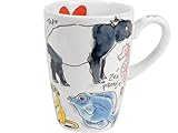 Cette grande tasse de 0,5L met à l’honneur un adorable hippocampe rose et d’autres créatures marines – parfaite pour savourer vos boissons chaudes avec style, confort et bonne humeur.