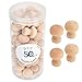 Restokki Ornement de Champignon Jouets Ornement de Champignon en Bois 50 pièces Jouet de Champignon en Bois pour la décoration de Bureau de Bureau à Domicile