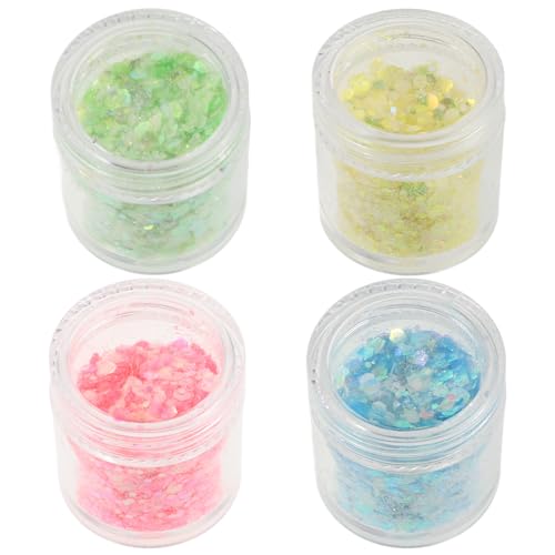 HOODANCOS Nail Glitters Manicure Accessories Easy Apply Nail Sequins for Natural Artificial Nails Home Dec