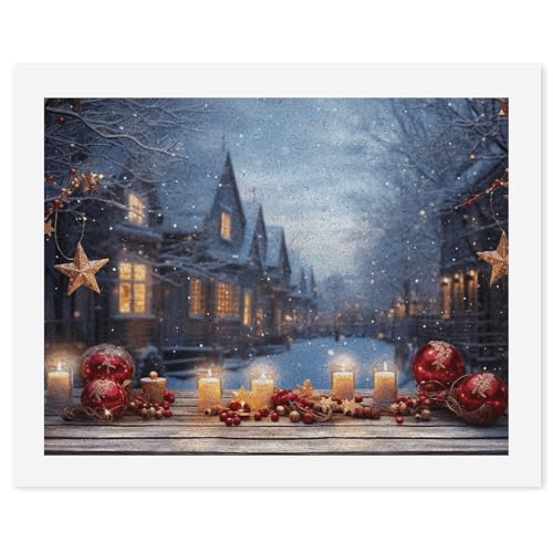 Kit de pintura por números navideño para decorar el hogar en invierno