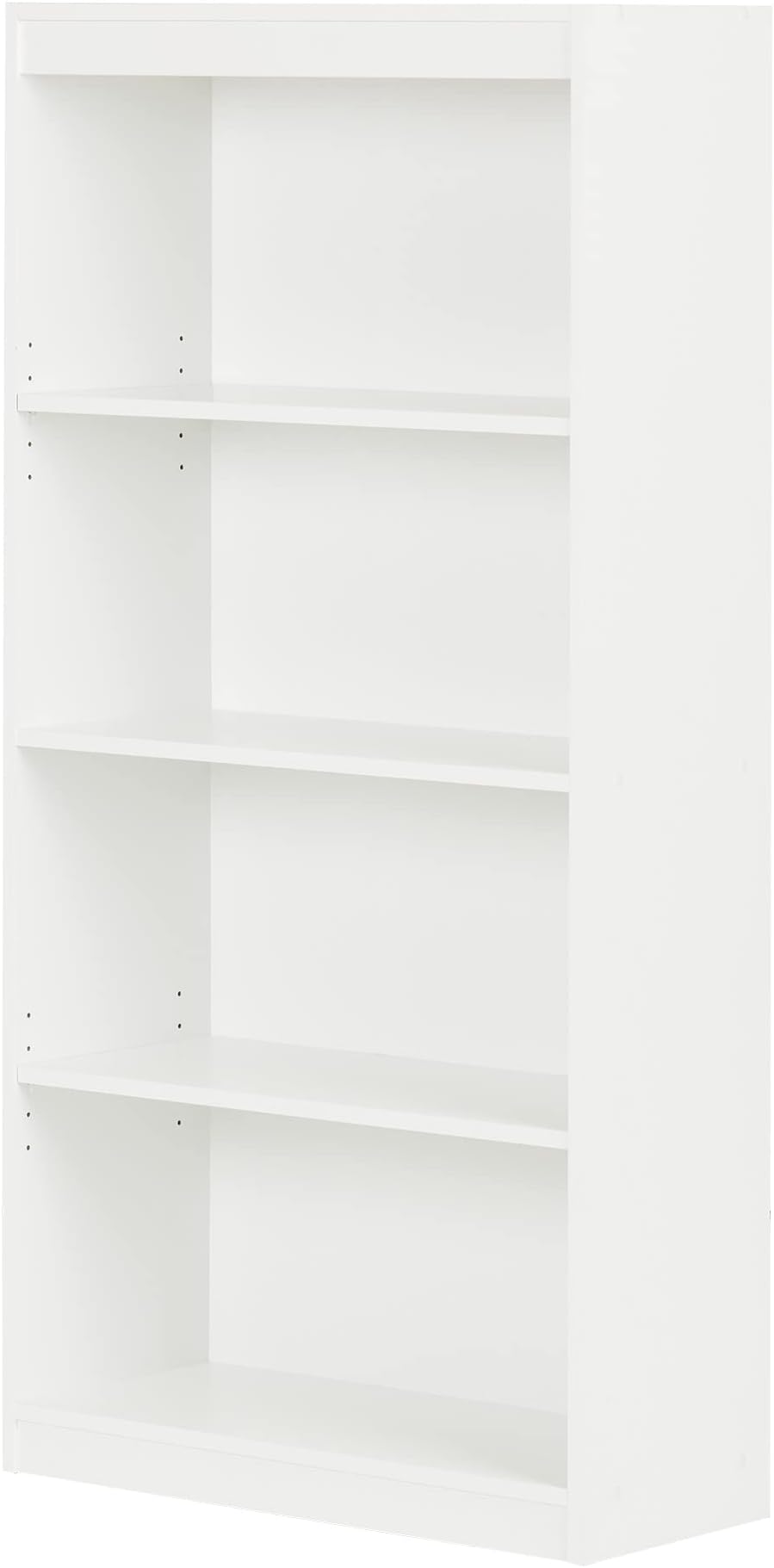 4-Shelf Bookcase Pure White