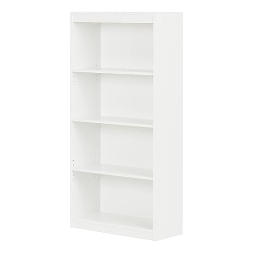 South Shore 4-Shelf Bookcase Pure White