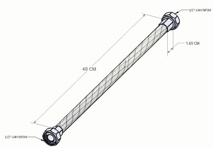 Conector flexible para lavabo 12 Imagen adicional