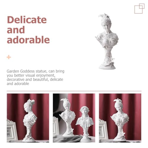 Figurine déesse de jardin blanche Zerodeko le présent délicat pour bureau - 4