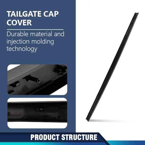 image for PIT66 Textured Tailgate Molding Cap, Fit Ford F150 2004-2008 Styleside