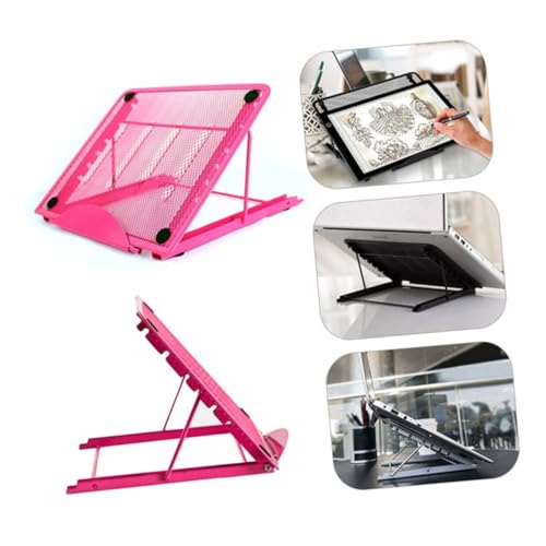 Base para portátil HOMSFOU plegable con soporte rosa miniatura 7