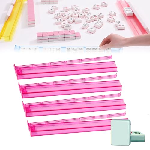 Set de 4 soportes para Mahjong acrílicos transparentes