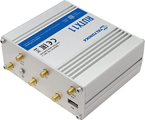 Image of Teltonika RUTX11000300 Model RUTX11 Industrial Dual-SIM /Wi-Fi Cellular Router; Not for use in USA; for use in Europe, Middle East, Africa, APAC, Brazil, Malaysia, Australia Operators Only