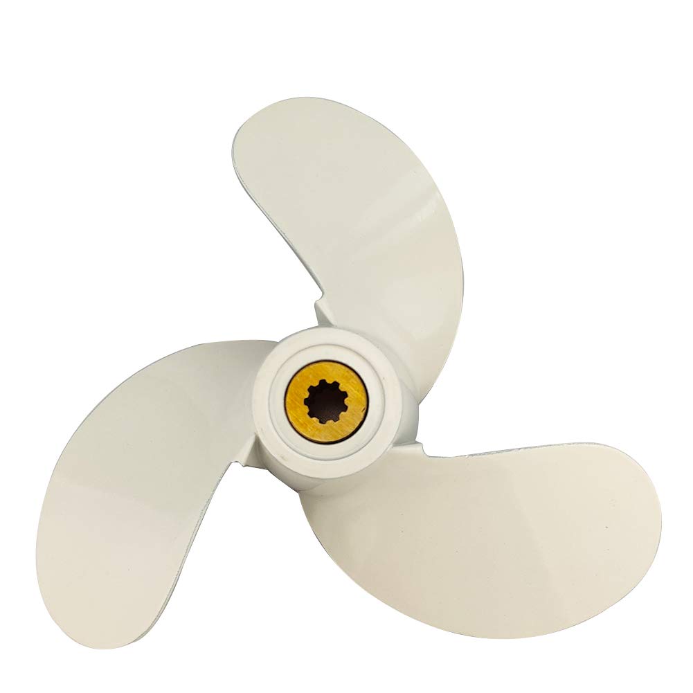 Captain Propeller 7 1/4x6 Fit Yamaha Outboard Engine 2.5hp 3hp 9 Tooth Spline 6L5-45943-01-EL