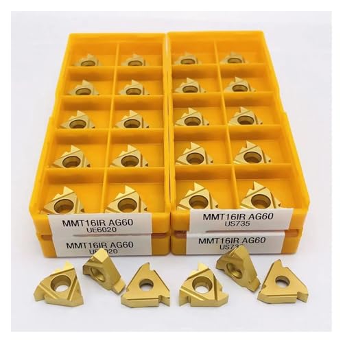 Plaquette 16IR AG60 US735 carbure pour filetage CNC de précision x10 - 3