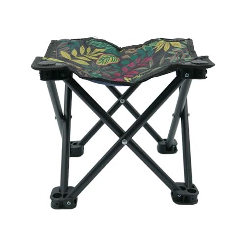 Tabouret de camping pliant avec sac de transport compact et structure allégée