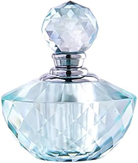 H&D Vintage Light Green Crystal Empty Refillable Mini Perfume Bottle 4Ml