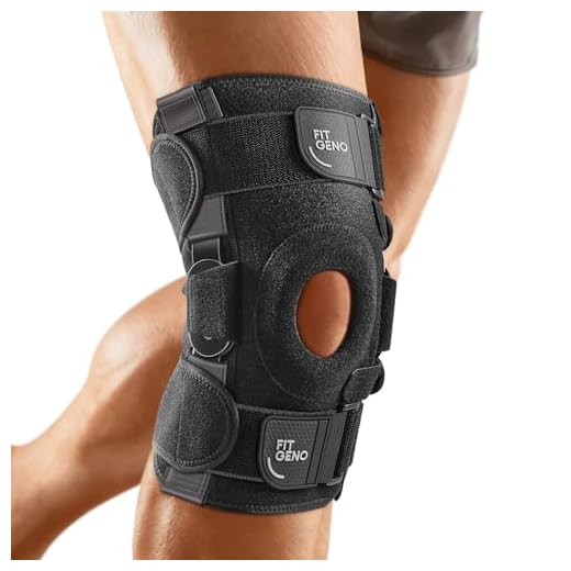 Hinged Knee Brace for Meniscus Tear: Upgraded Knee Support for Knee Pain w/ Dual Metal Hinges & Side Spring Stabilizers - Adjustable Knee Brace for Men and Women w/ Torn ACL MCL PCL LCL Arthritis Hyperextension